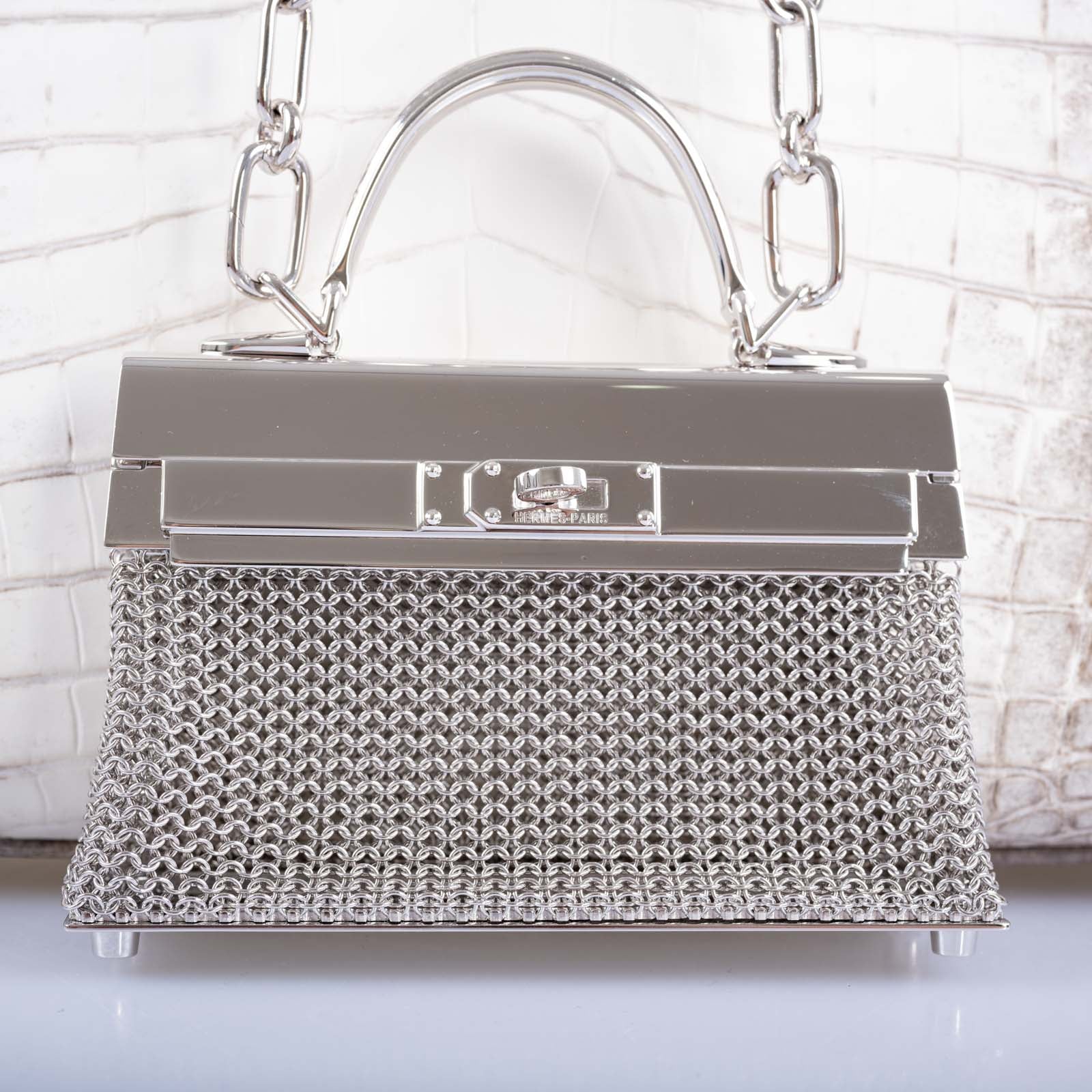 Hermès Kelly Sterling Silver Sac Bijou Chaine Bag、mySite、garminoutage.com