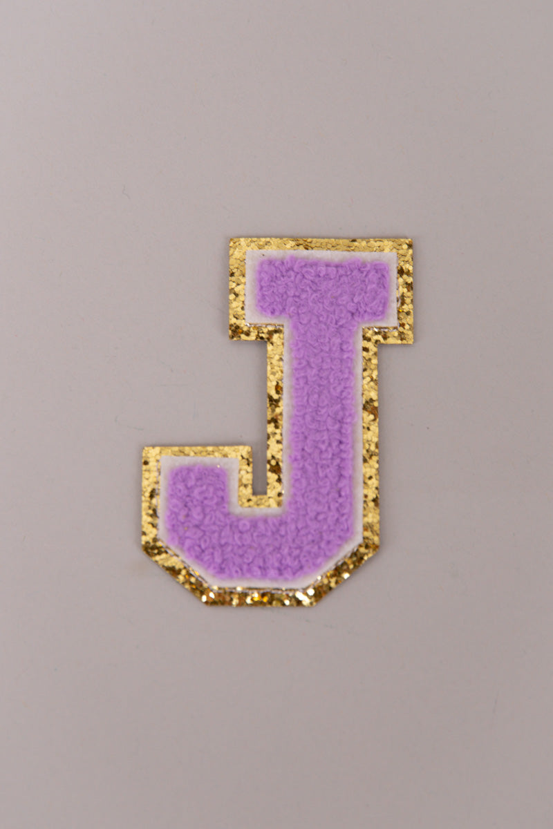 Chenille Adhesive Letter Patches- Purple 5.5cm、mySite、hinf8tx79