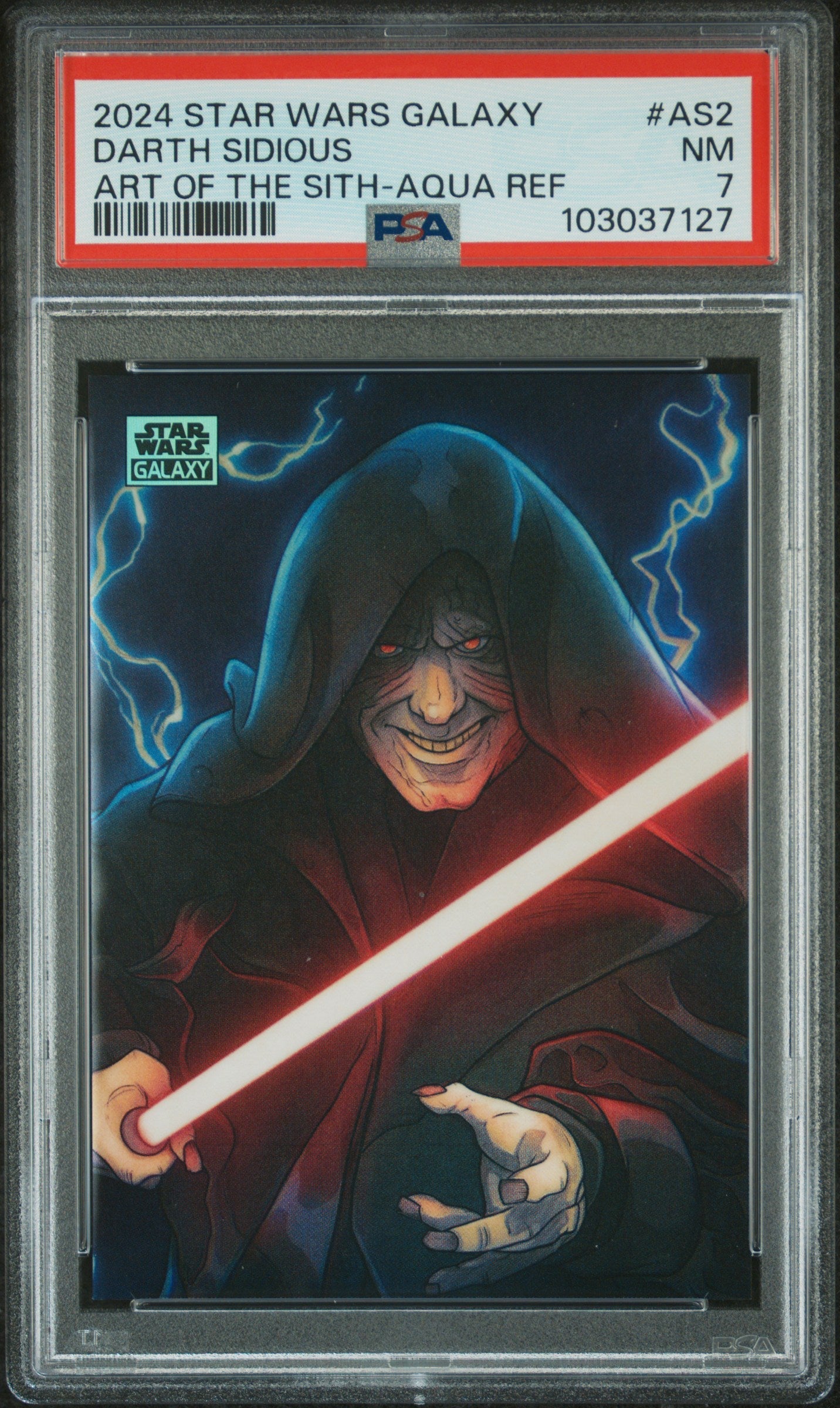 Darth Sidious #AS2 Art Of The Sith-Aqua Ref 174/199 PSA 7 Topps Chrome Star Wars Galaxy Art Of The Sith 2024、mySite、waistdrama