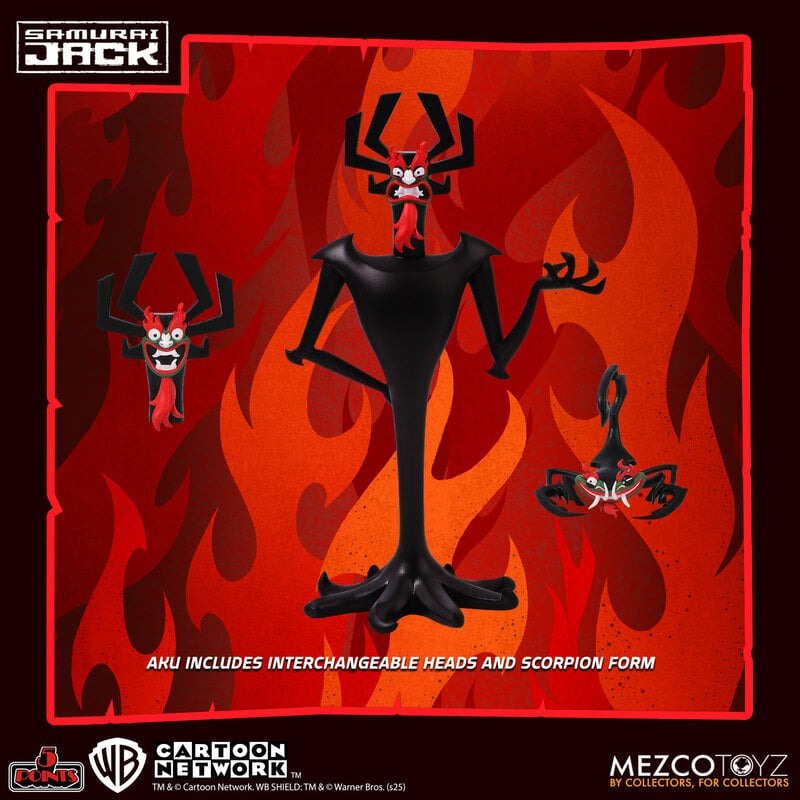 Mezco Samurai Jack 5 Points Deluxe Action Figure Set、mySite、hgirdovlk