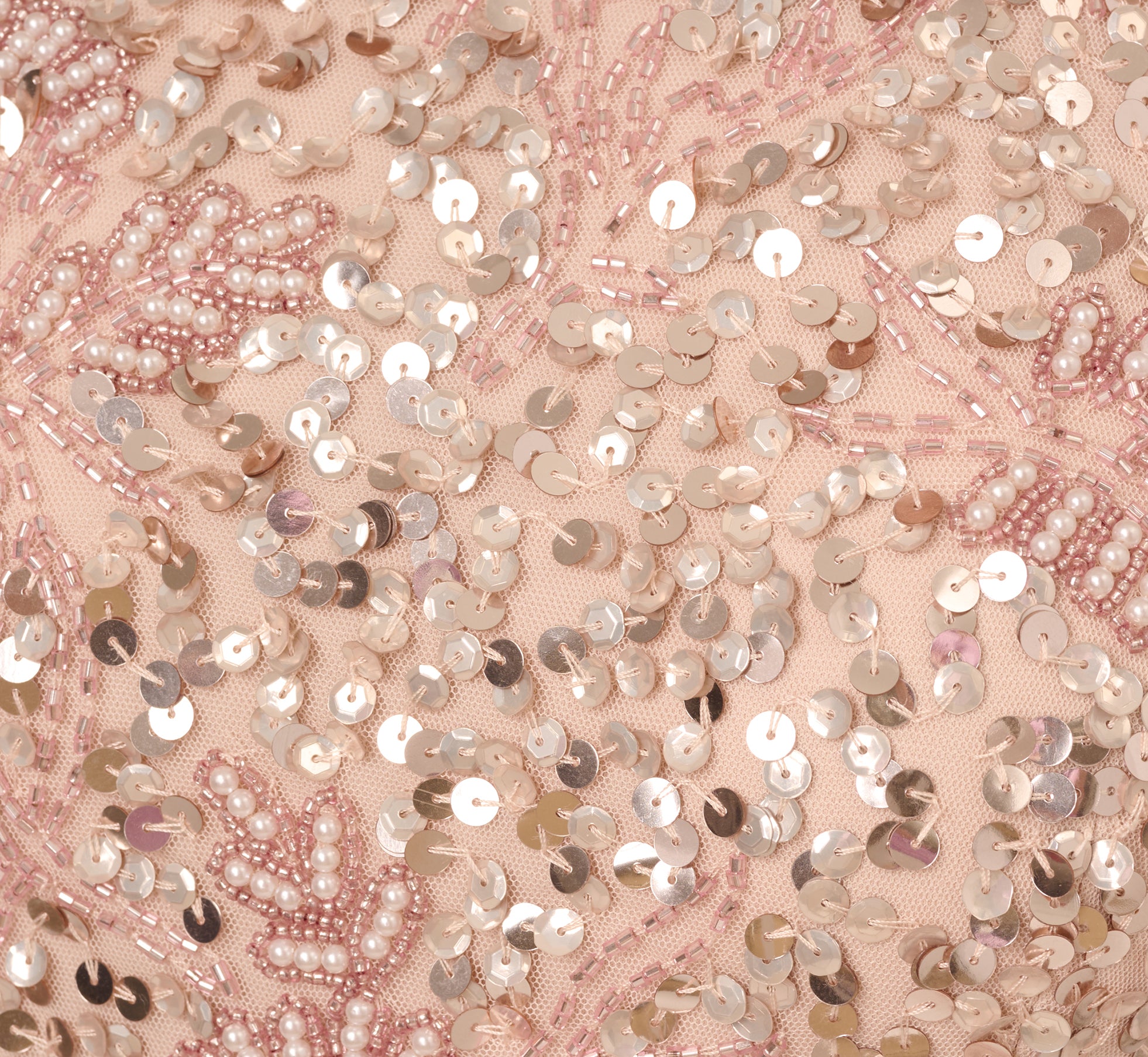 Sleeveless Beaded Peplum Dress In Shell、mySite、solidvoid