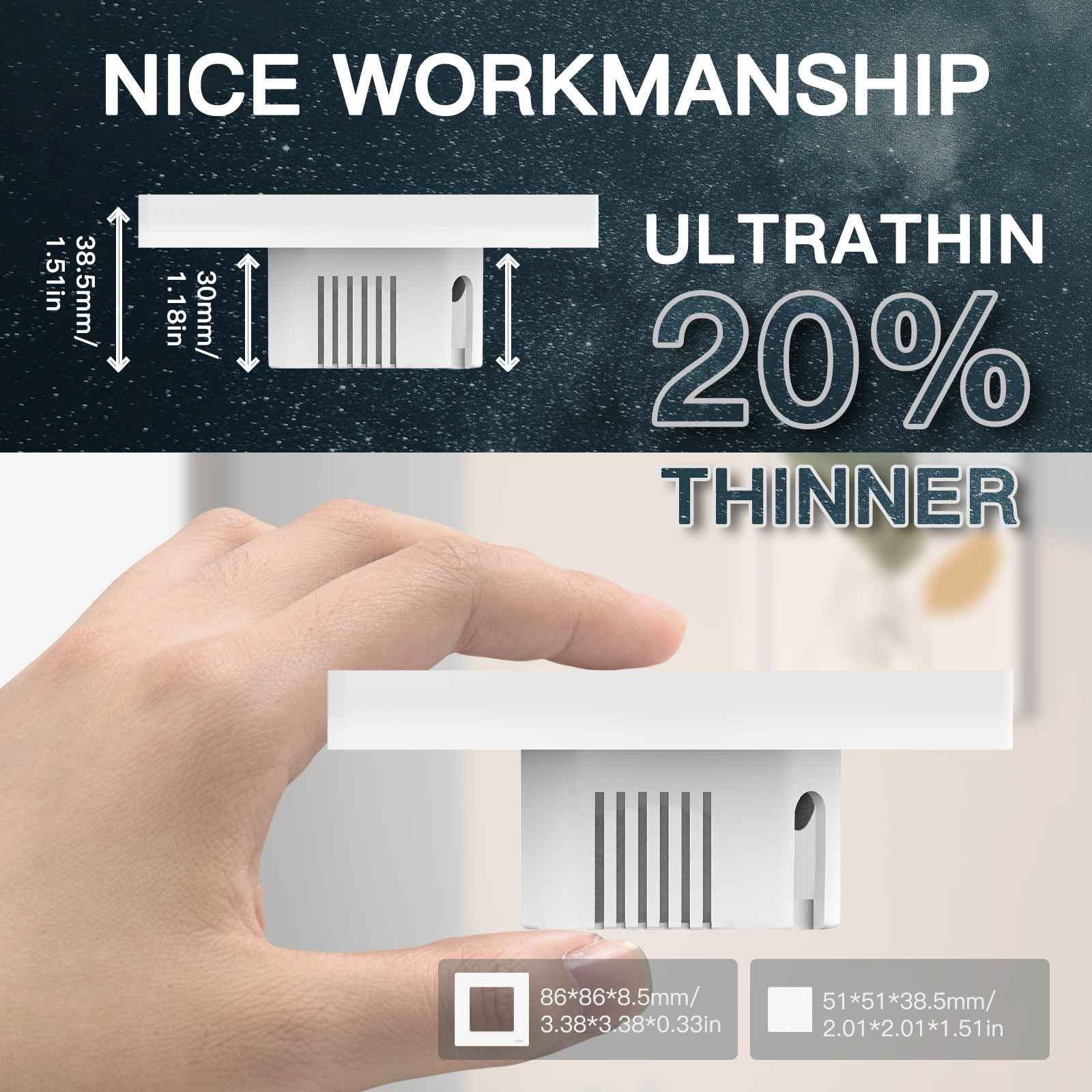 WiFi Star Ring Smart Light Push Button Switch No Neutral No Capacitor Required、mySite、fannypackpong