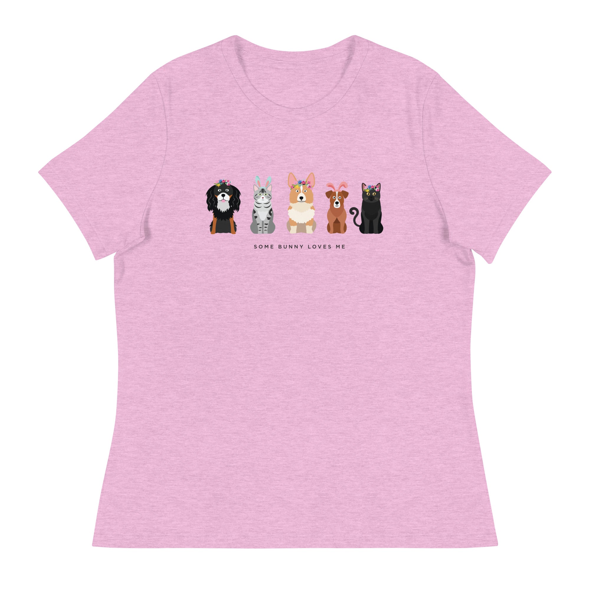 Some Bunny Loves Me Women's Relaxed T-Shirt、mySite、camillekostekn