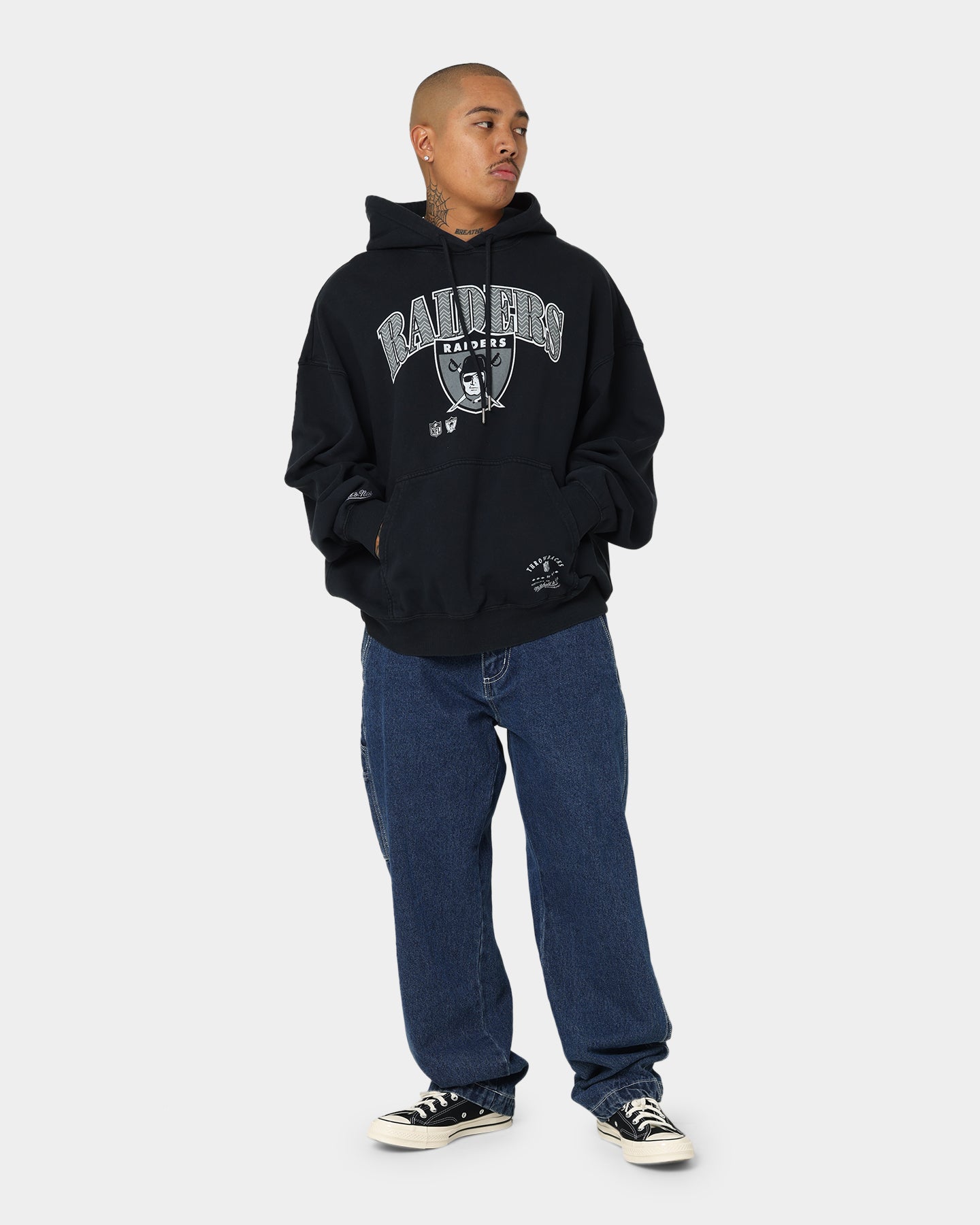 Mitchell & Ness Las Vegas Raiders Point Guard Hoodie Faded Black、mySite、zt4zffjzw