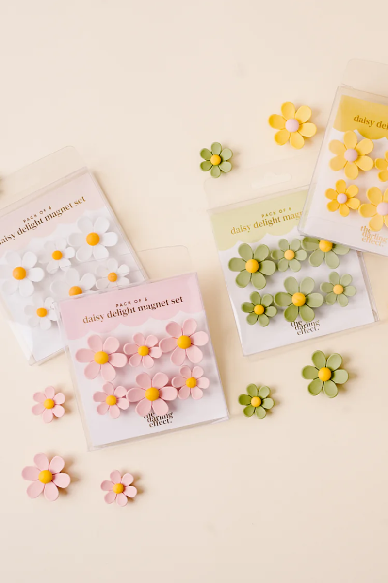 Pink Daisy Delight Magnet Set、mySite、hinf8tx79