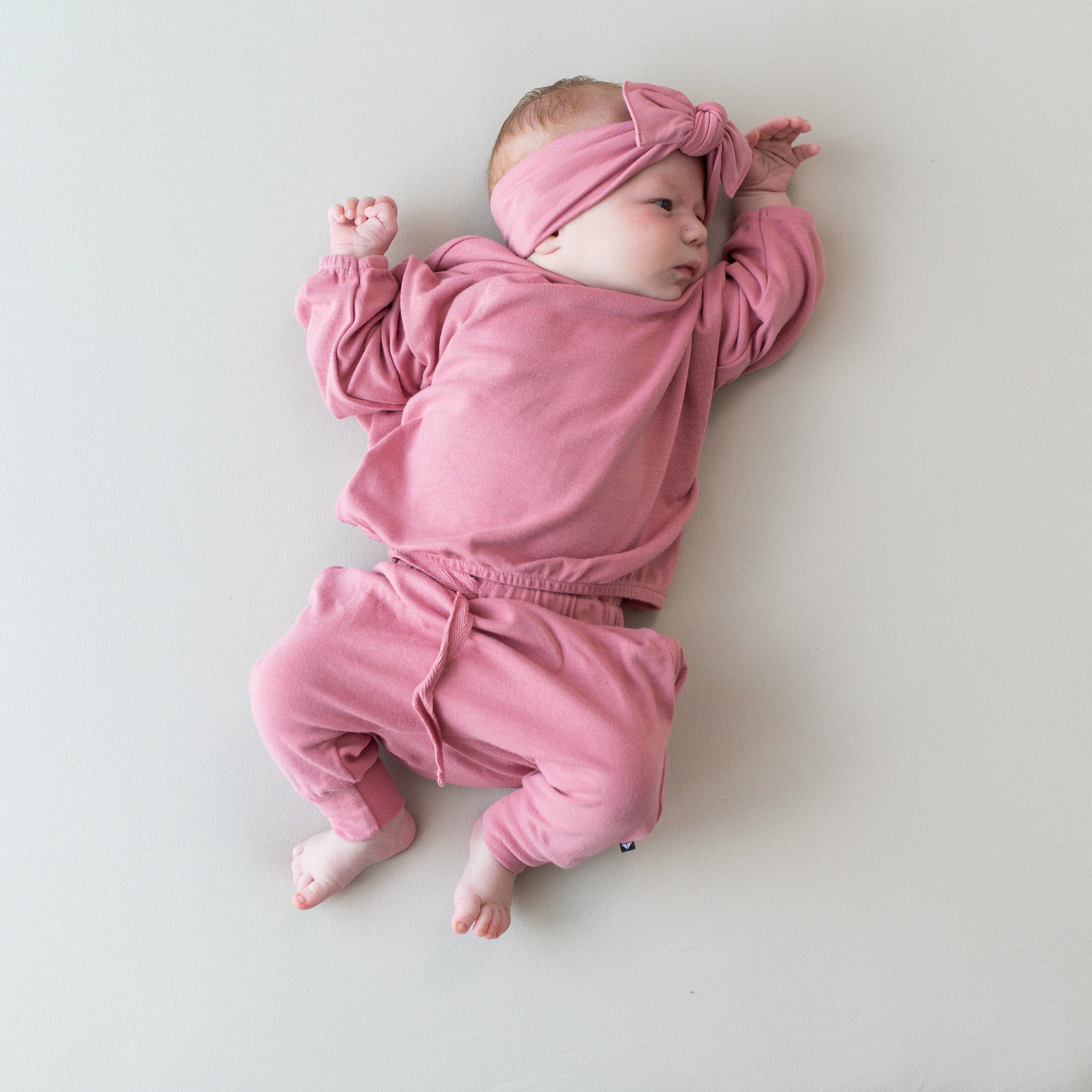  Bamboo Jersey Long Sleeve Drop Shoulder Top in Apple Blossom、mySite、layawaytickets