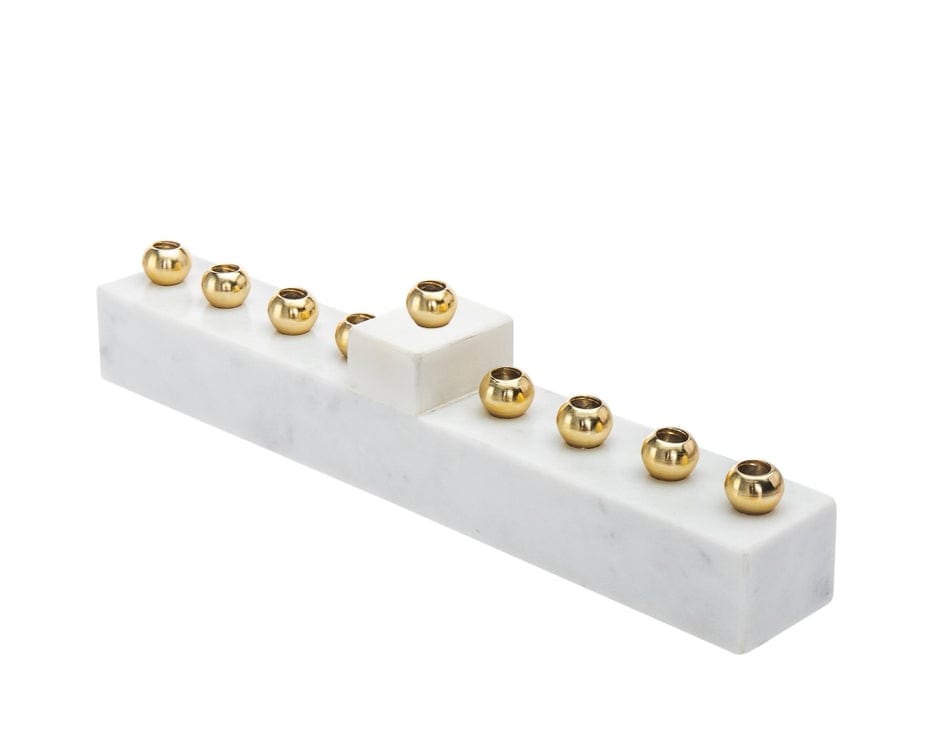 Marble Menorah with Brass Candleholders、mySite、topwebapps