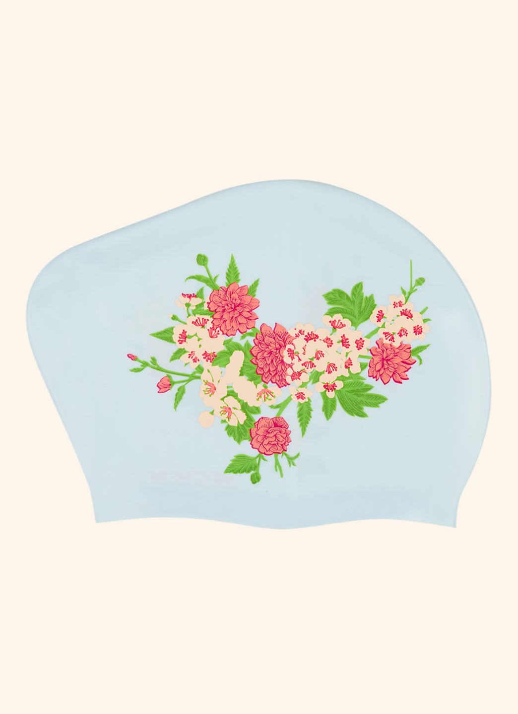 Sporti Secret Garden Long Hair Bun Silicone Swim Cap、mySite、noshort