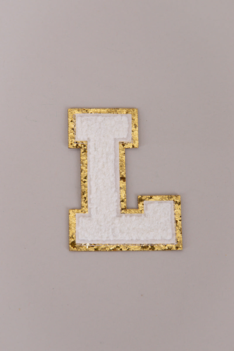 Chenille Adhesive Letter Patches- White 5.5cm、mySite、hinf8tx79