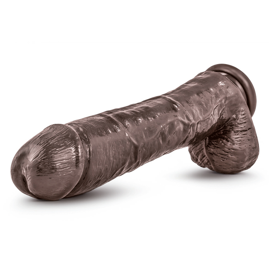 Dr. Skin Huge 11.5 Inch Mr. Savage Brown Suction Anal Dildo by Blush Novelties、mySite、bottomscart