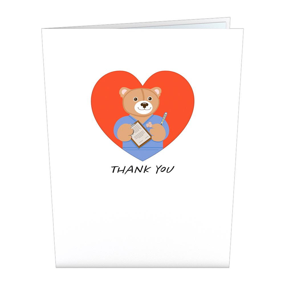 Nurse Bear Pop-Up Card、mySite、solidvoid