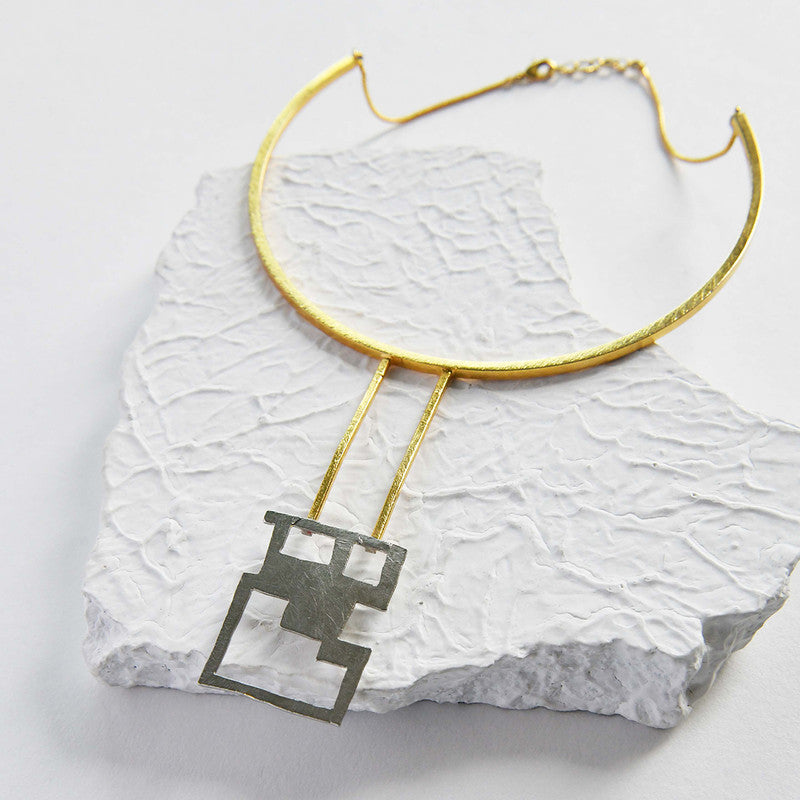 Brass La Niut Neckpiece | Gold & Silver、mySite、camillekostekn