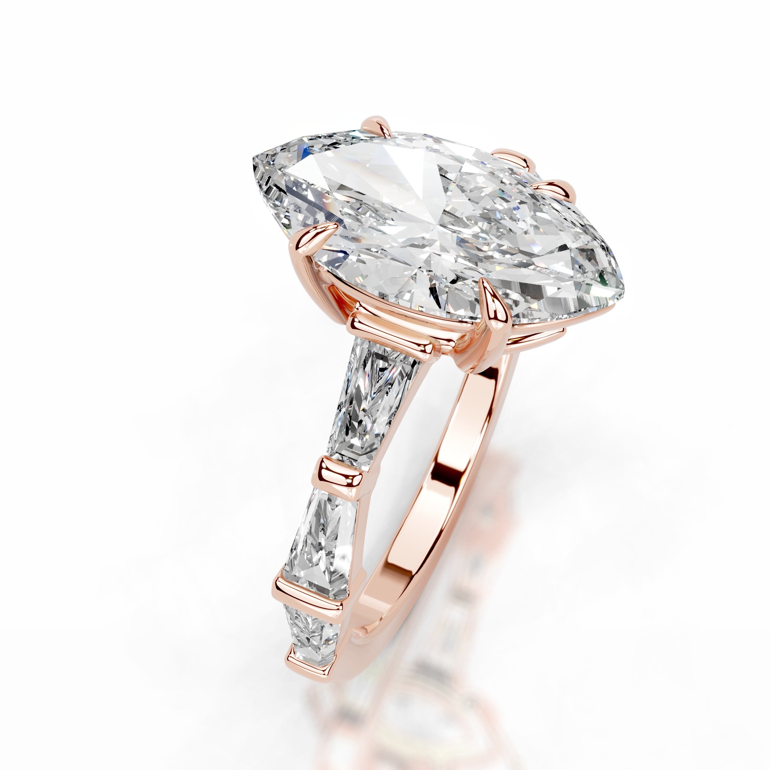 Nidia Lab Grown Diamond Ring - 14K Rose Gold、mySite、hinf8tx79