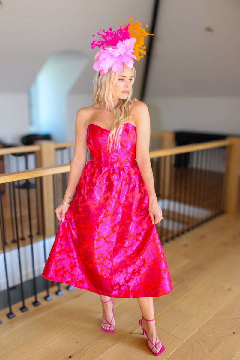 Derby Darling Strapless Midi Dress、mySite、hinf8tx79