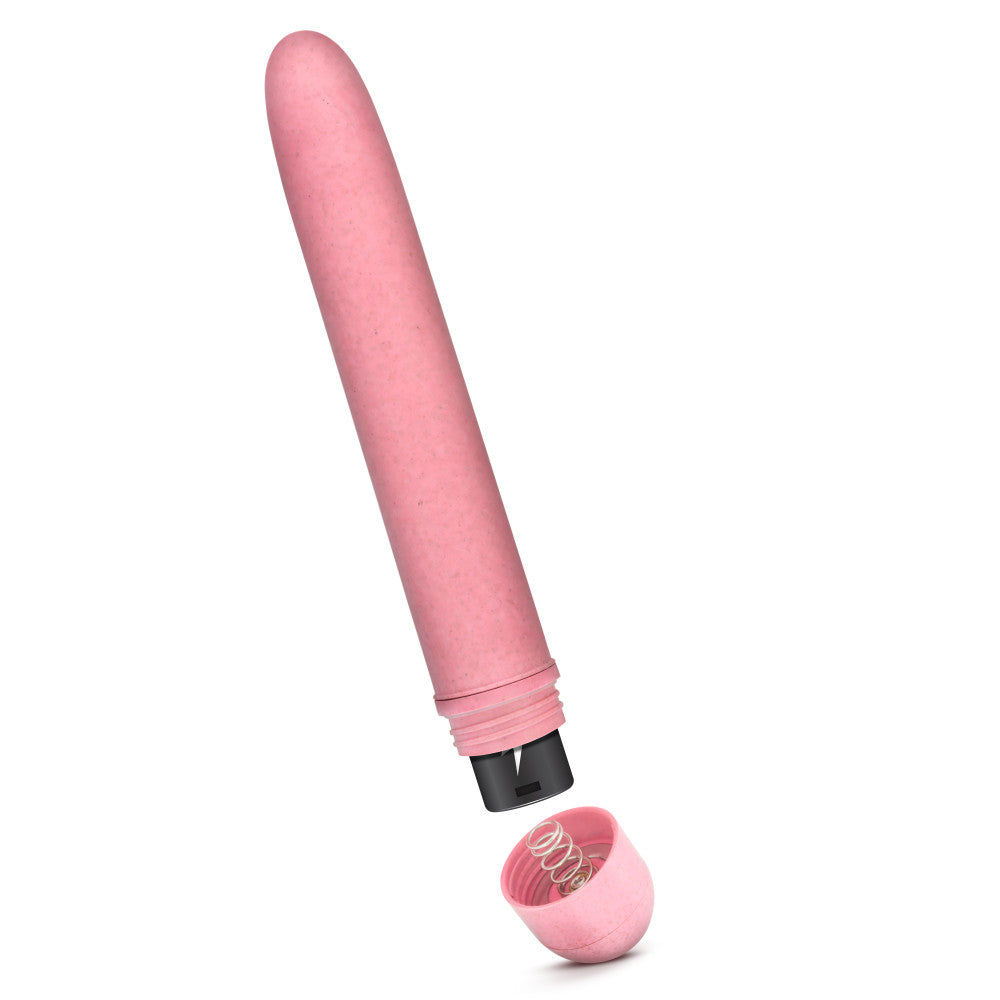Gaia® By Blush | Eco: Plant-Based 7 Slim Multispeed Vibrator in Coral - Made from Sustainable BioFeel™、mySite、bottomscart