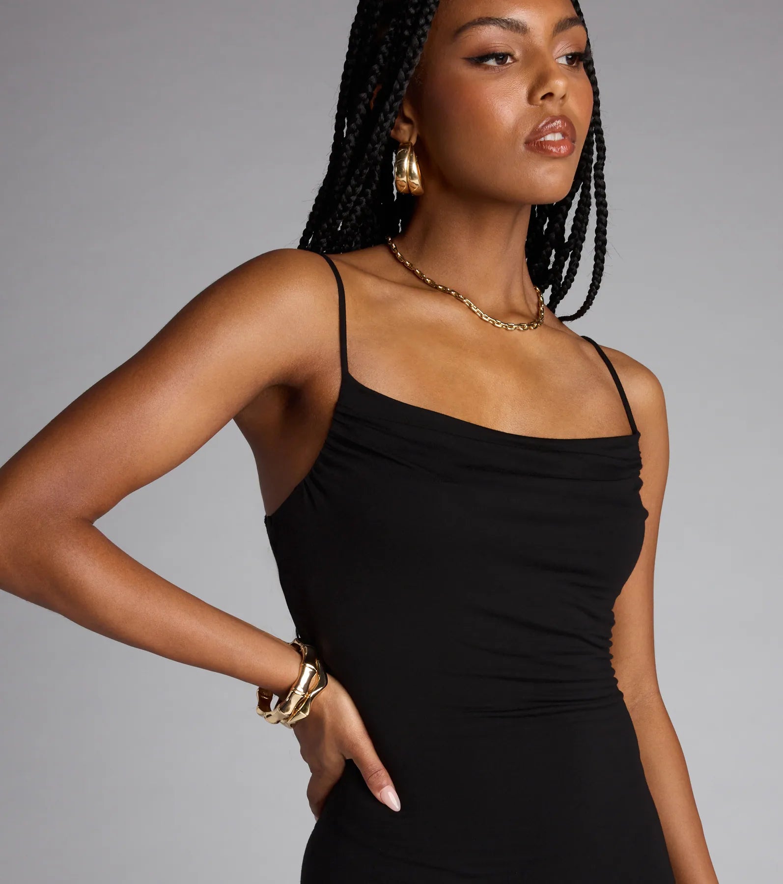  All Eyes On You High Slit Maxi Dress、mySite、justintrudeaud