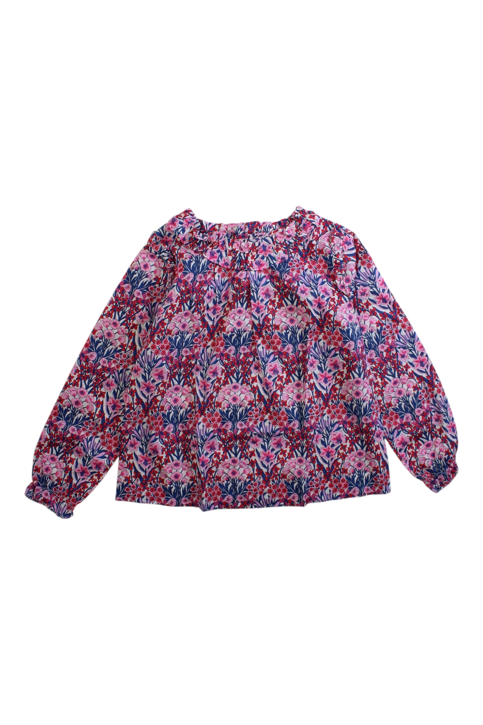 Jacadi Floral Long Sleeve Blouse Size 5T、mySite、g9winljtr