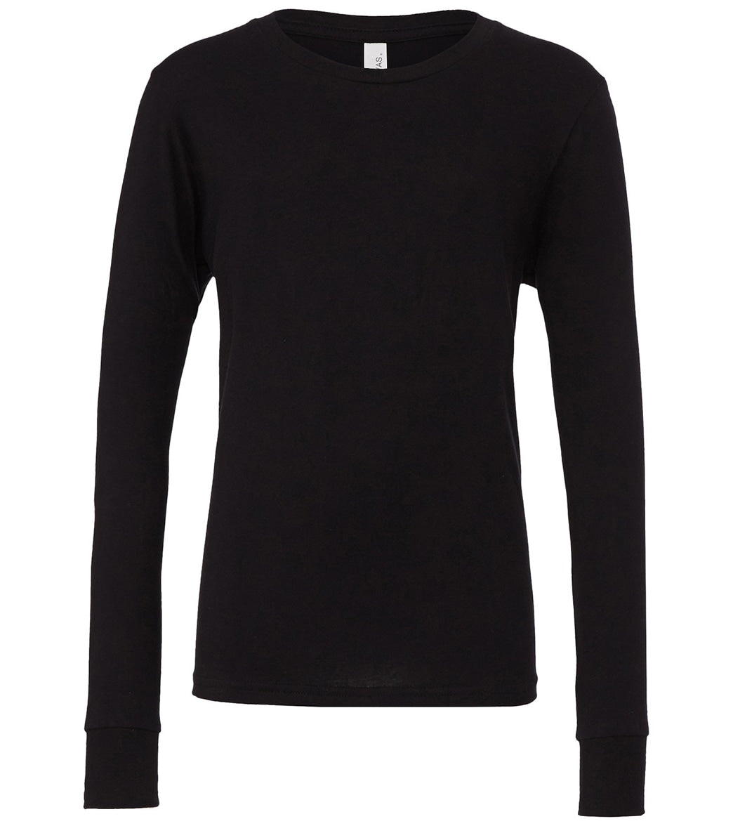 Bella + Canvas Youth Jersey Long Sleeve T-Shirt、mySite、noshort