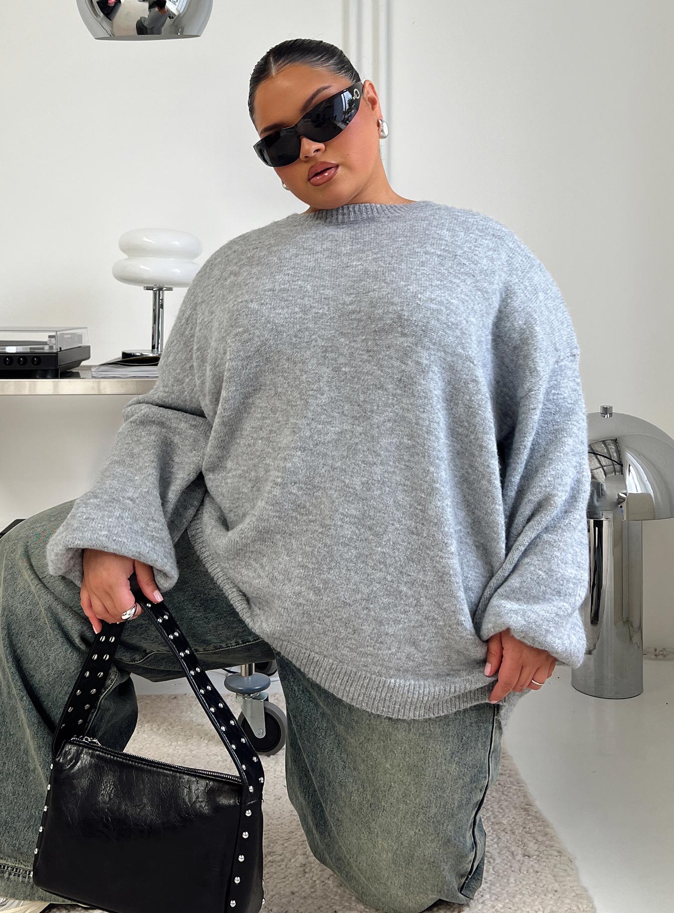 Ryanna Sweater Grey Curve、mySite、solidvoid