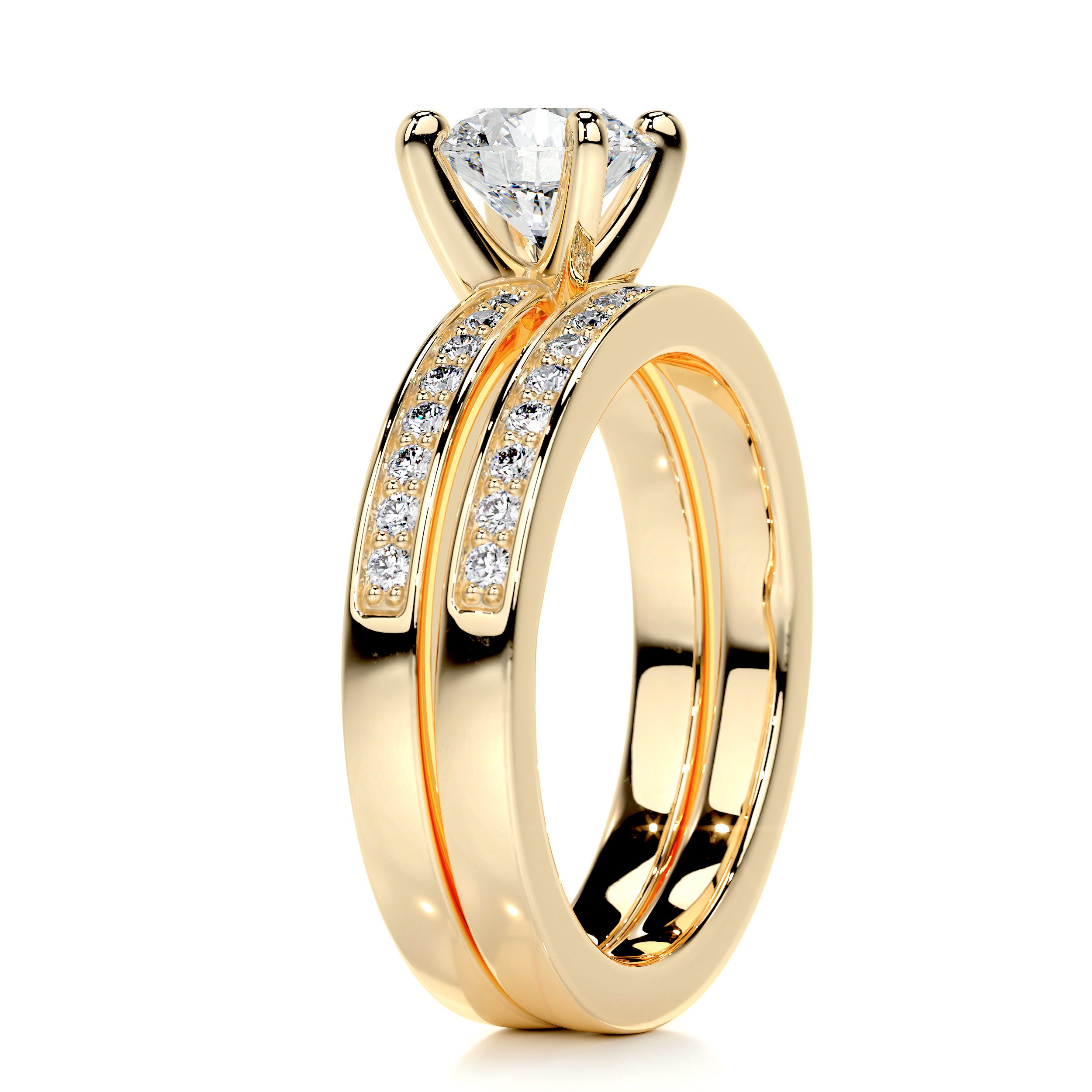 Giselle Diamond Bridal Set -18K Yellow Gold、mySite、hinf8tx79