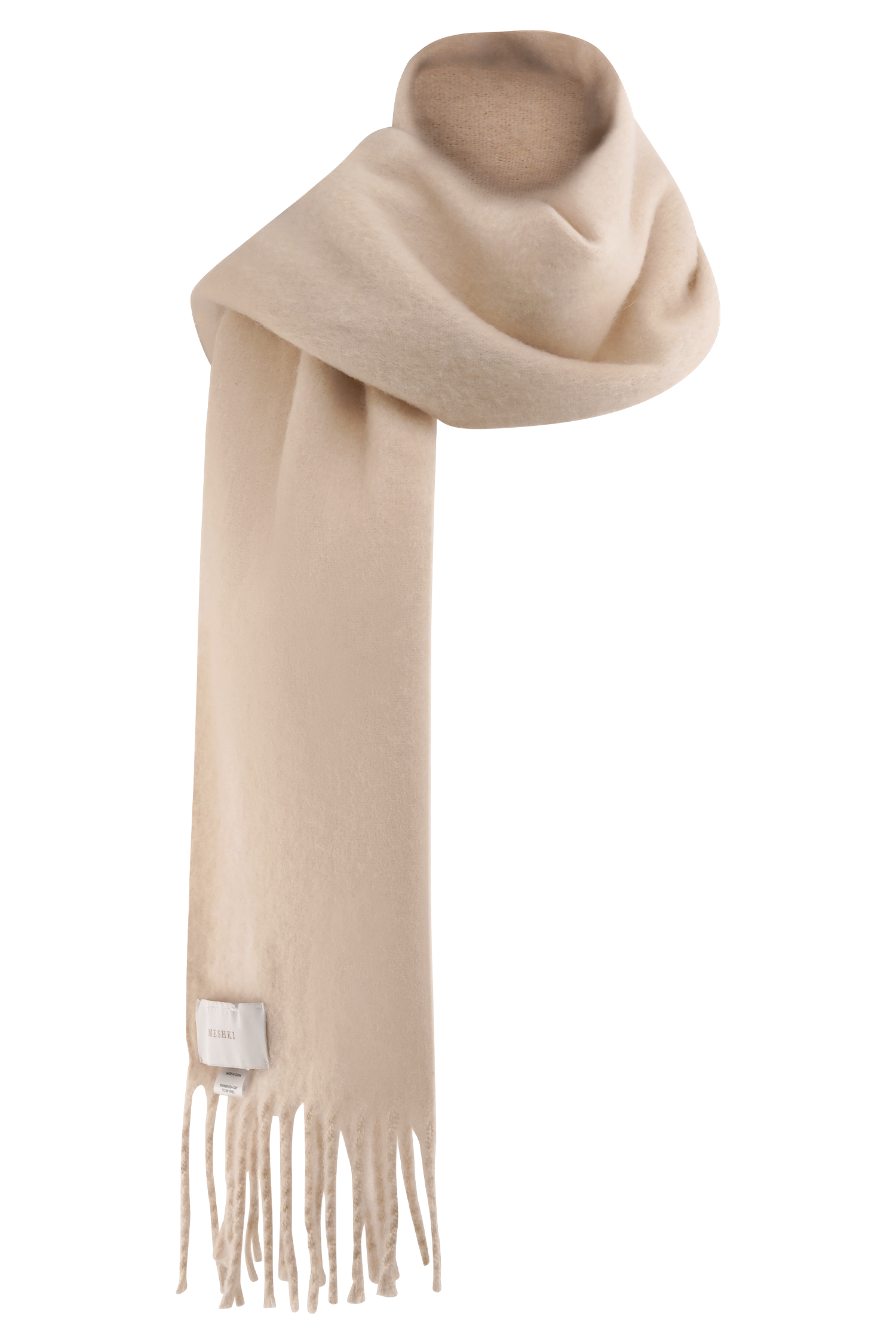 MESHKI Knit Scarf - Oat、mySite、solidvoid