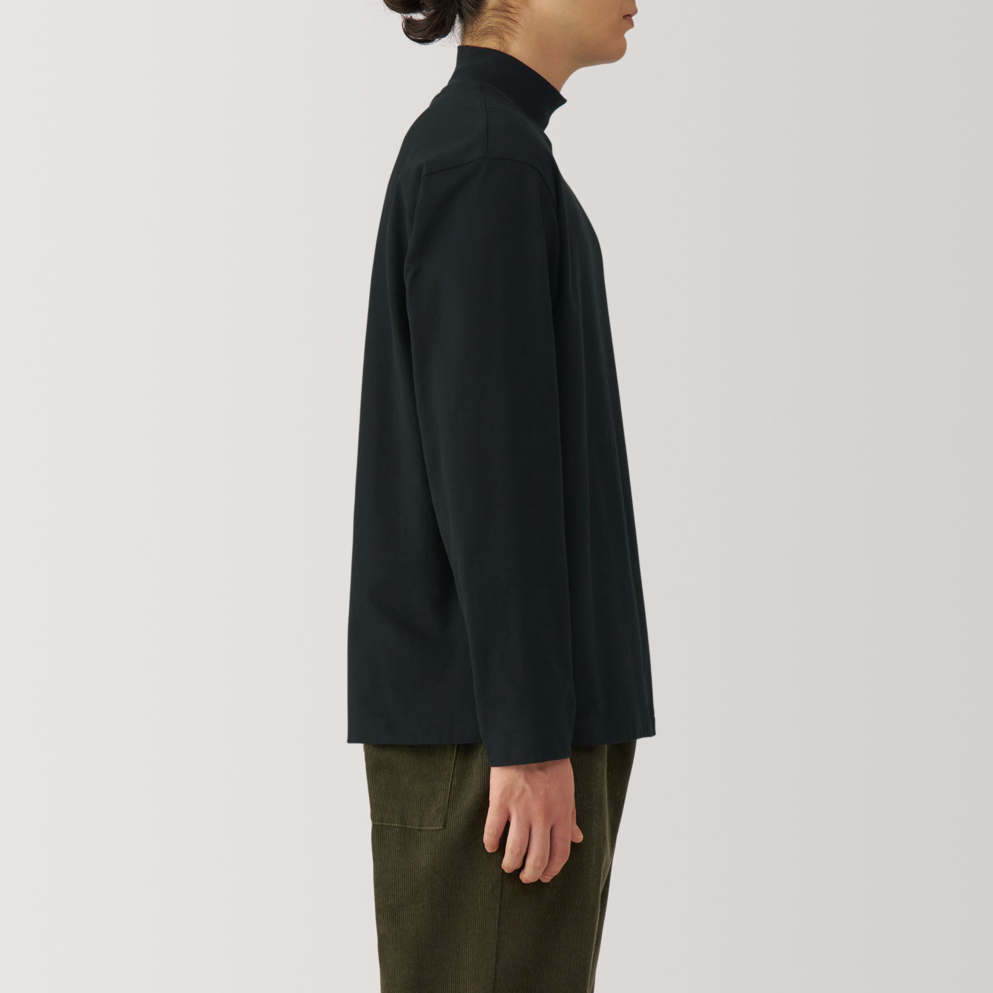  Men's Brushed High Neck Long Sleeve T-Shirt、mySite、sugarbowlscore