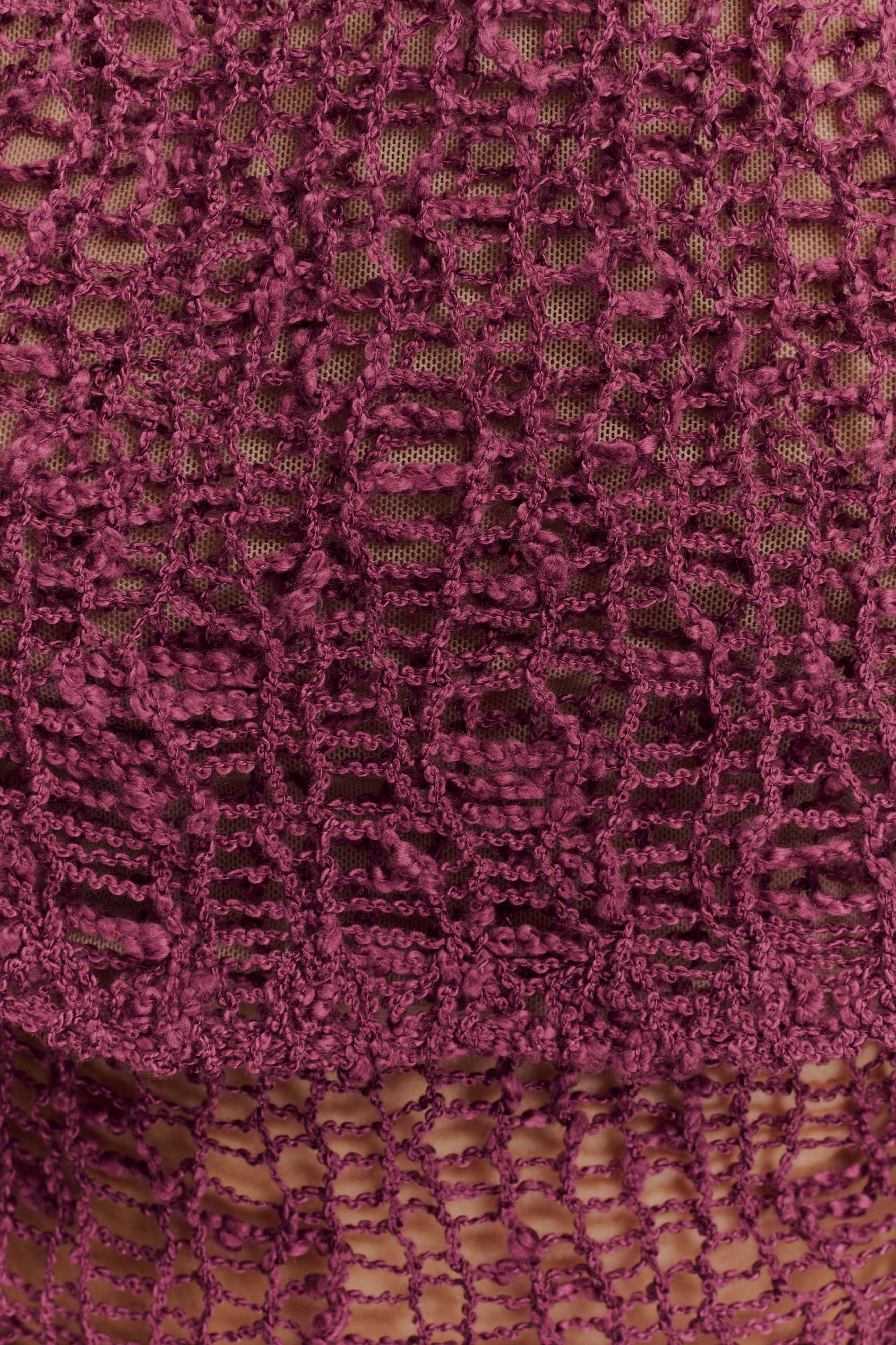 Cordelia Off Shoulder Knit Top - Mauve、mySite、solidvoid