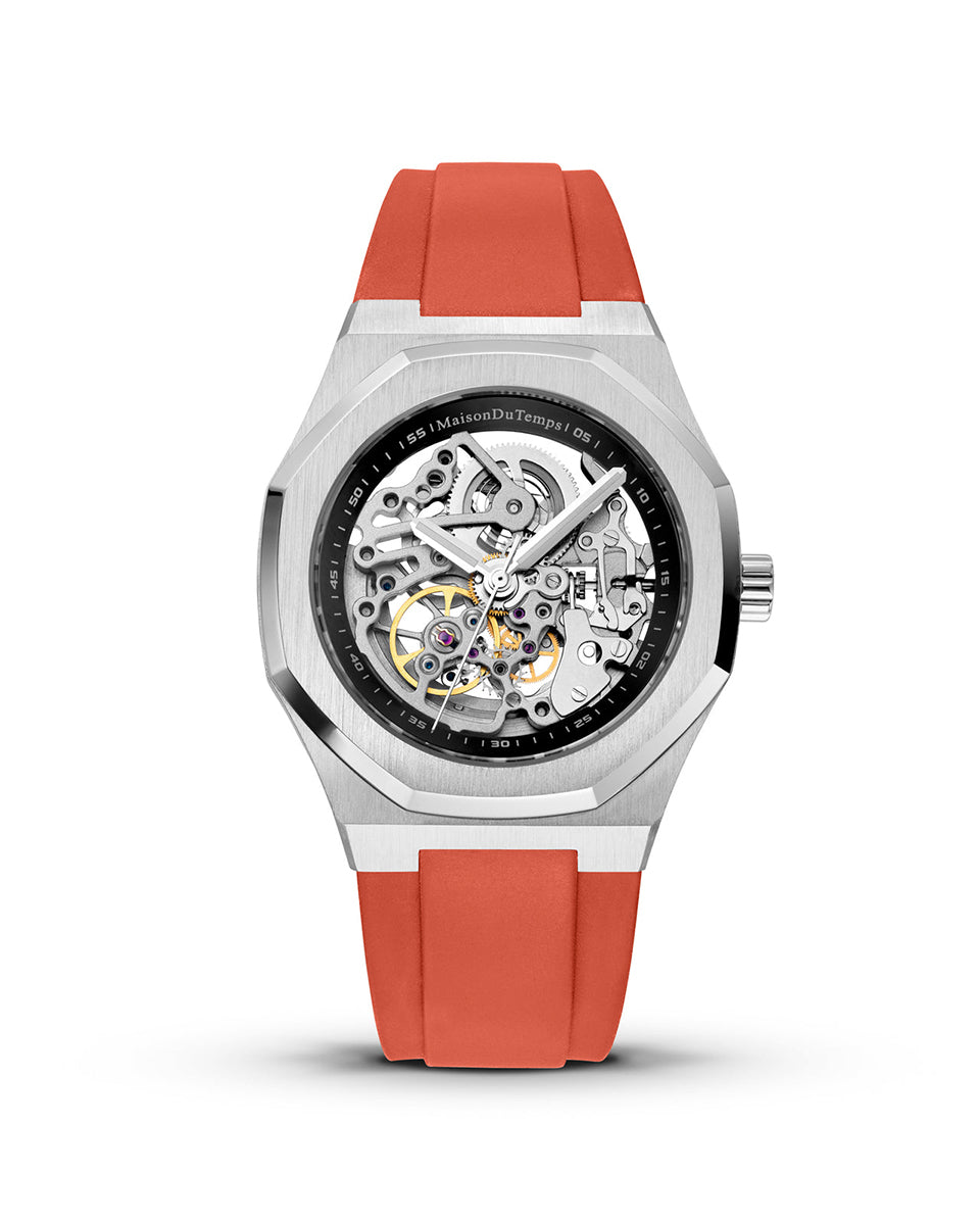  MTBeta Skeleton Silicone Rouge (42mm)