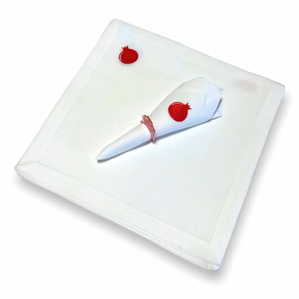 White Linen Pomegranate Napkins, Set of 6、mySite、topwebapps