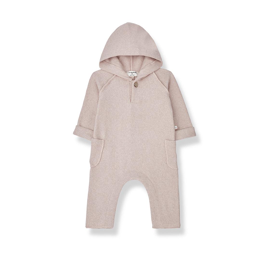  1+ in the family Leonard Hooded Onesie - Nude、mySite、merchandisen
