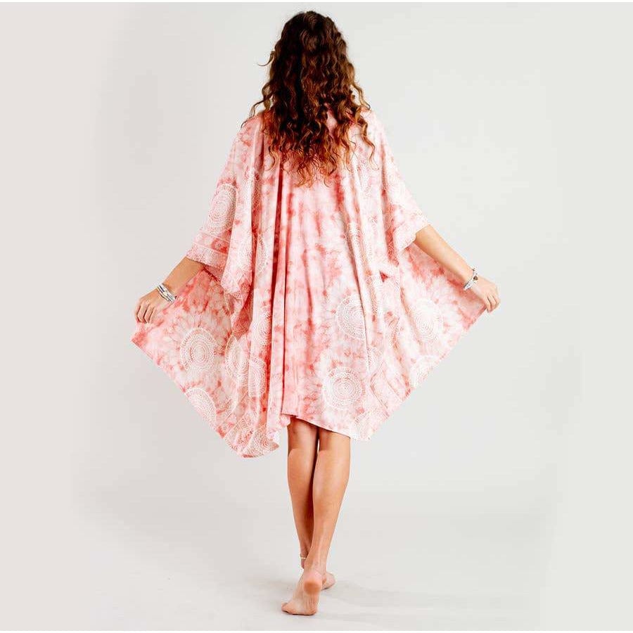 Peach Beach Mandala Kimono Peach Watercolor、mySite、g9winljtr