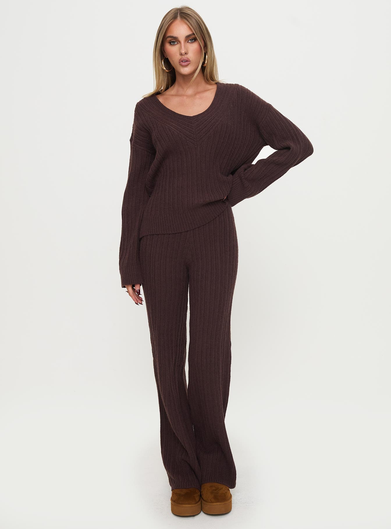 Pillows Knit Set Brown、mySite、solidvoid