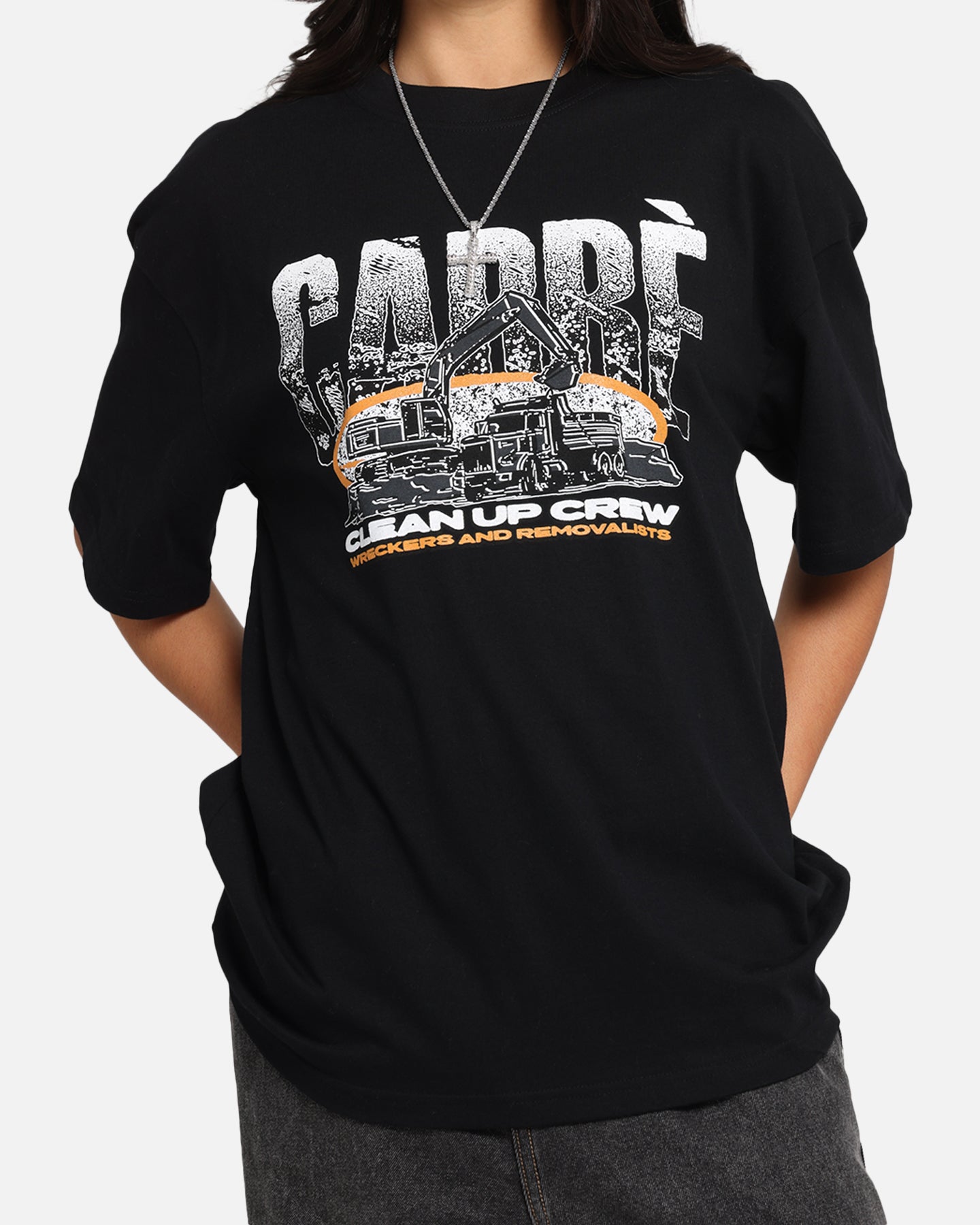 Carre Clean Up Crew T-Shirt Black、mySite、zt4zffjzw