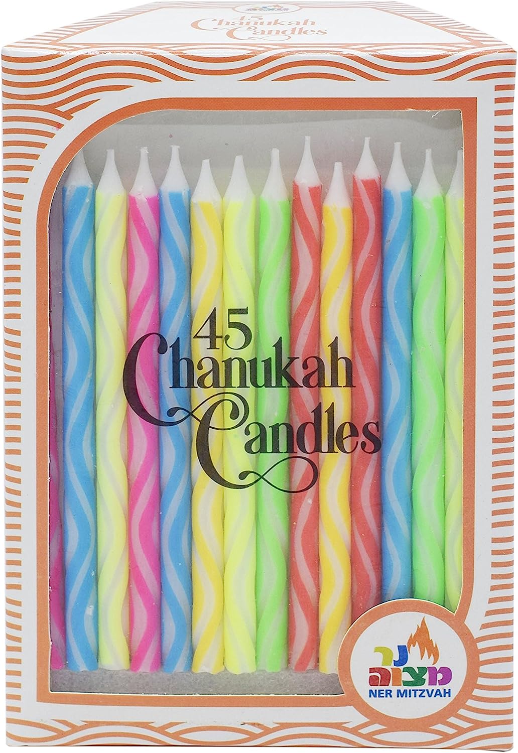 Wavey Two-Tone Dripless Hanukkah Candles、mySite、topwebapps