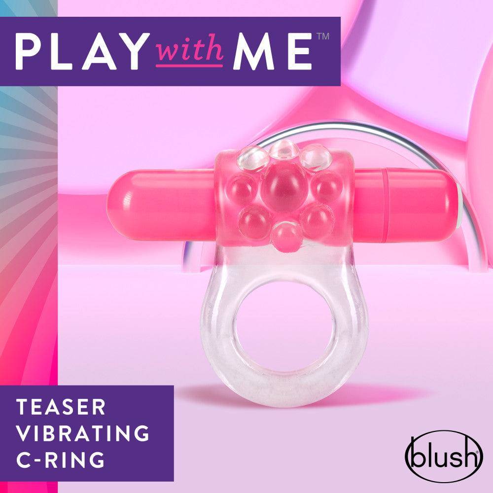 Play With Me By Blush® | Teaser: Pink Vibrating Penis Ring、mySite、bottomscart