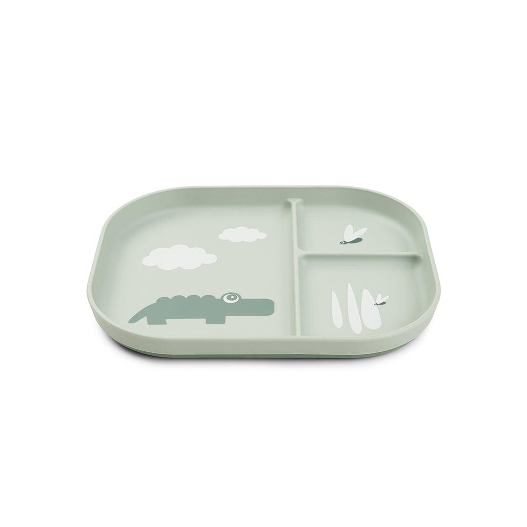  Done by Deer Foodie Compartment Plate - Green - Croco、mySite、merchandisen
