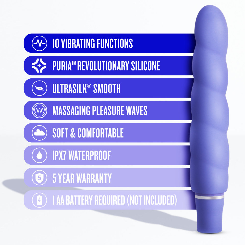 Luxe By Blush® | Anastasia Periwinkle 6.5-Inch Vibrator、mySite、bottomscart