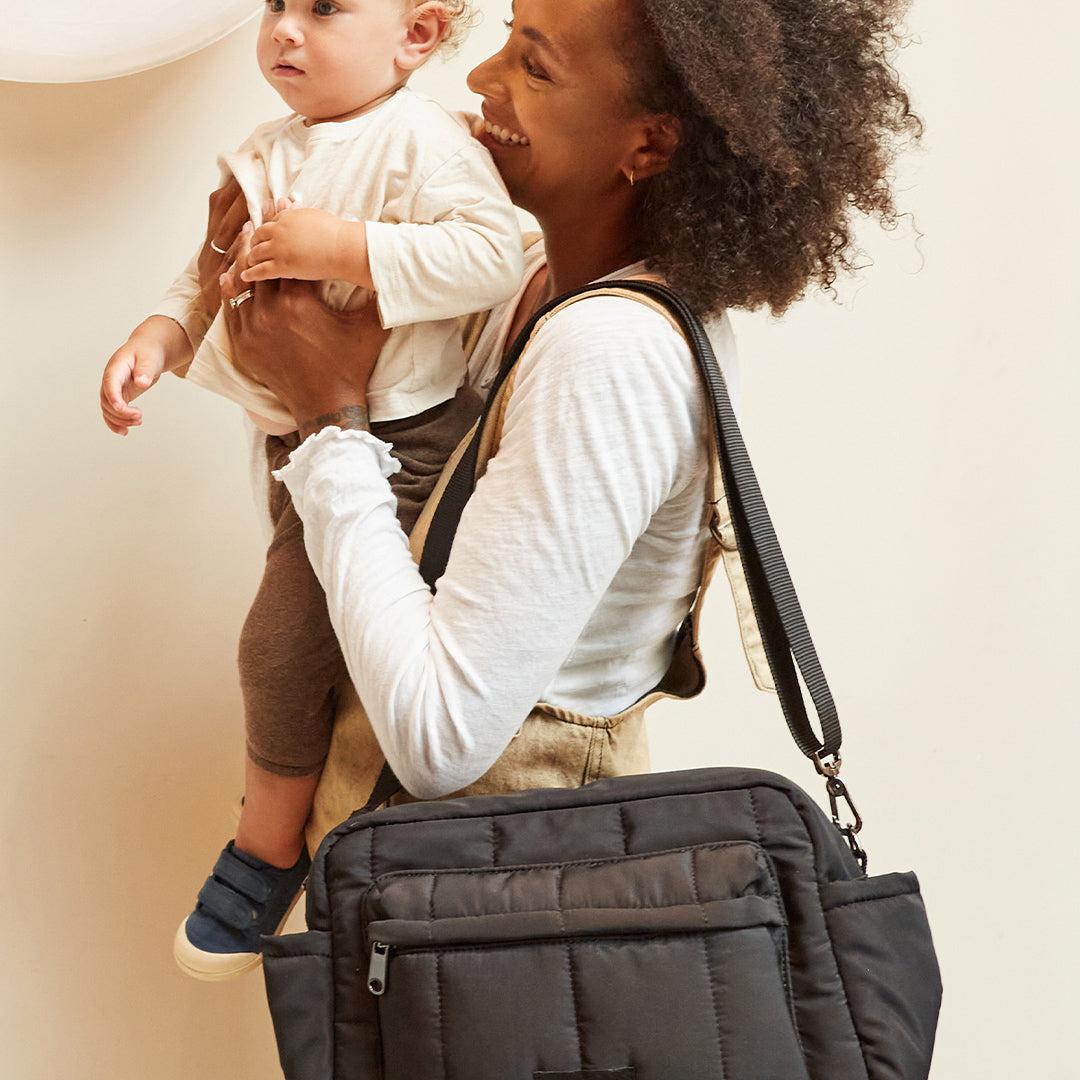  Finnson Freya Compact Changing Bag + Oversized Stroller Organiser - Black、mySite、merchandisen