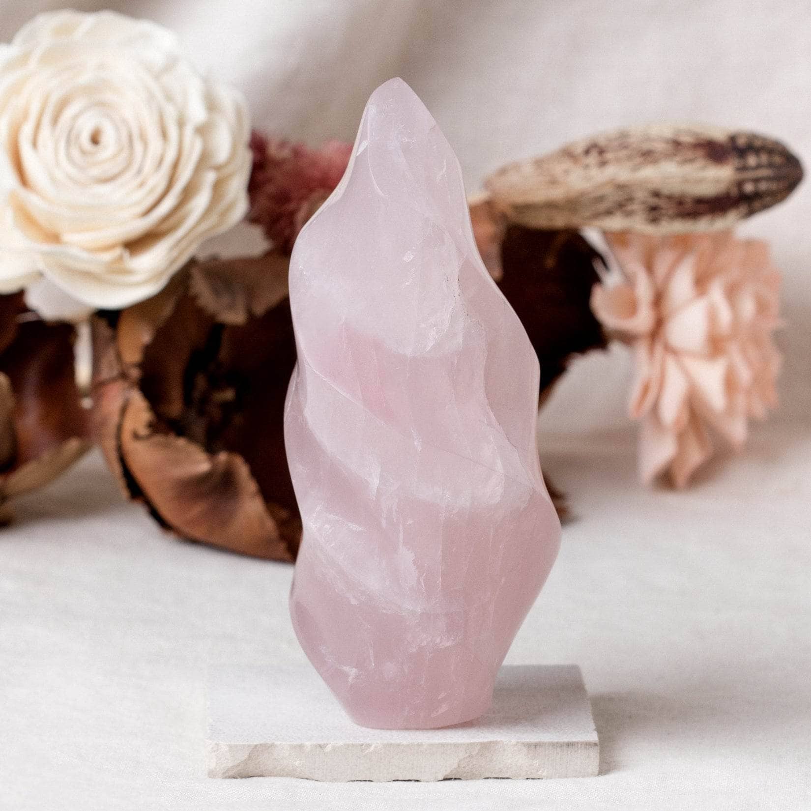 Rose Quartz Flame Crystals - 1 of a Kind、mySite、hinf8tx79