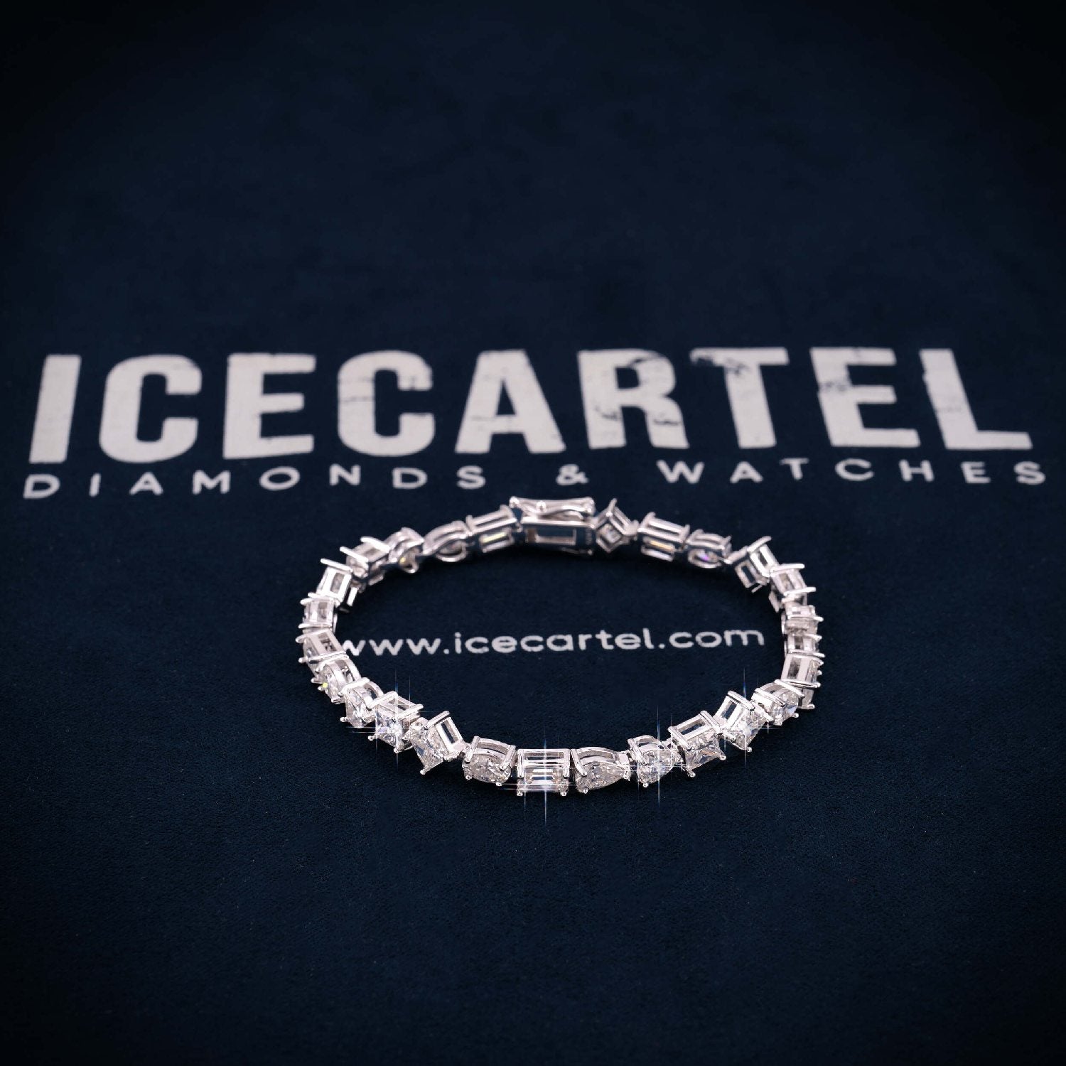 4MM Multi-Shape Moissanite Tennis Bracelet 14K Gold、mySite、hinf8tx79