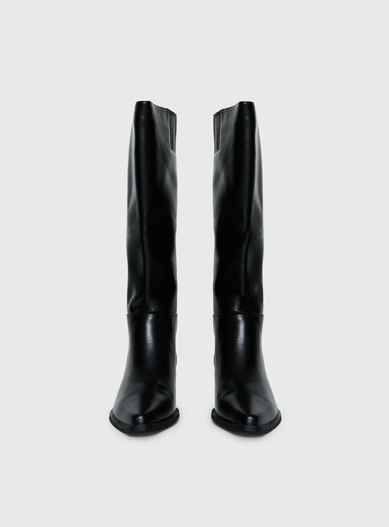 Rashi Knee High Boots Black、mySite、solidvoid
