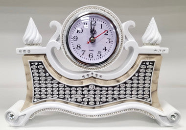 Turkish Islamic Home Table Décor Clock with 99 Names of Allah (Beige & White)、mySite、topwebapps