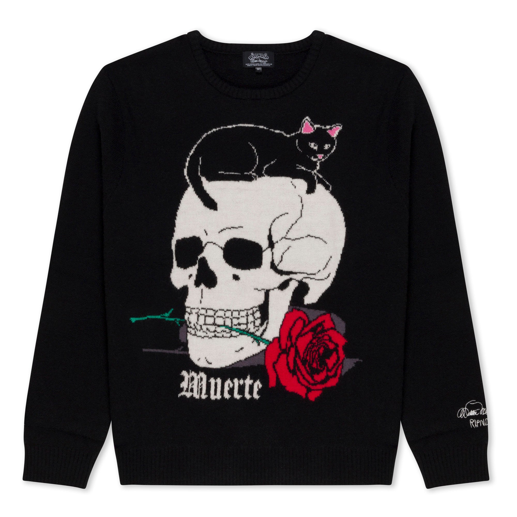  Muerte Knit Sweater (Black)、mySite、merchandisen