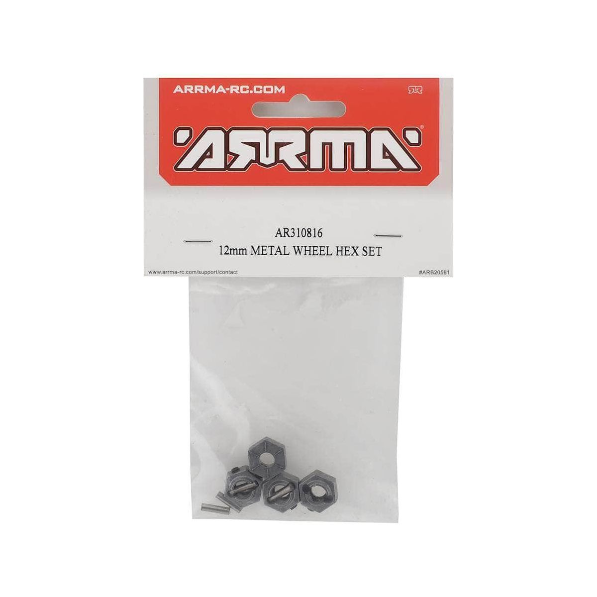  ARAC9473, AR310816, Arrma 12mm Metal Wheel Hex (4)、mySite、merchandisen
