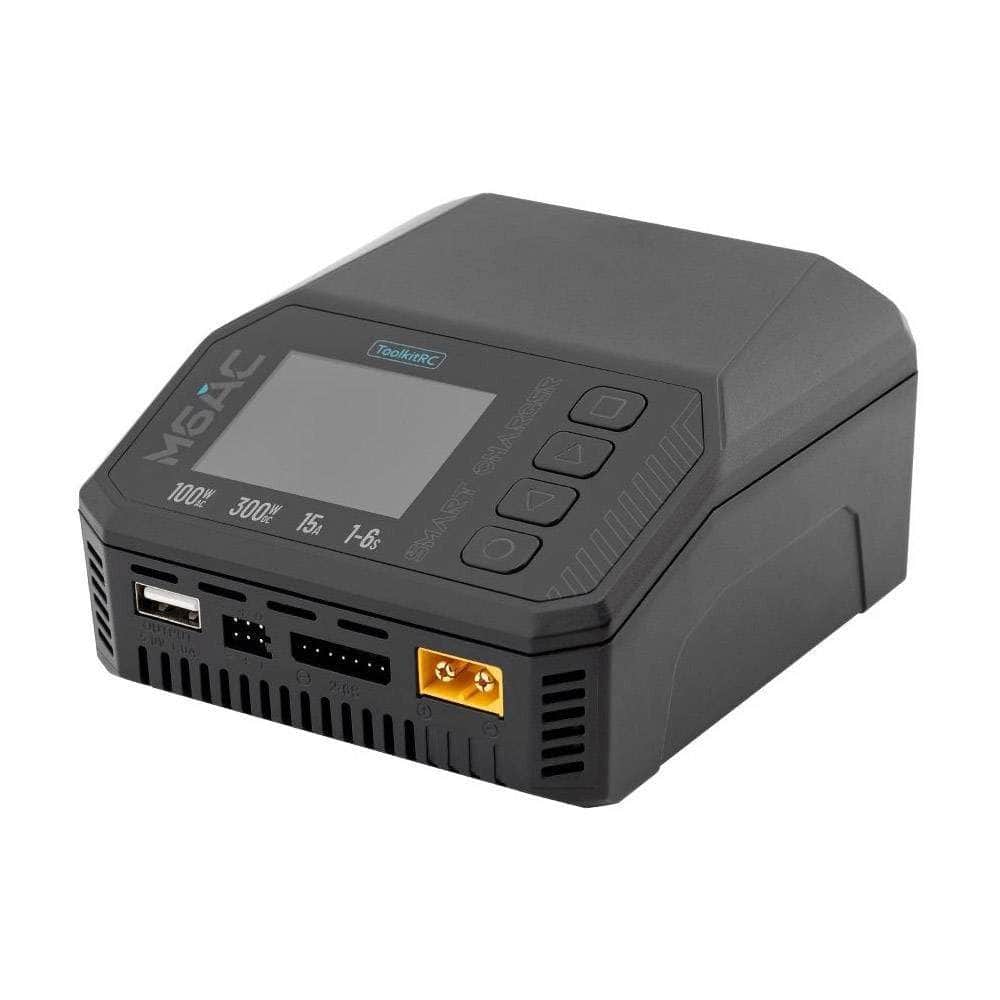  ToolkitRC M6AC 300W 15A 1-6S AC Charger - XT60、mySite、merchandisen