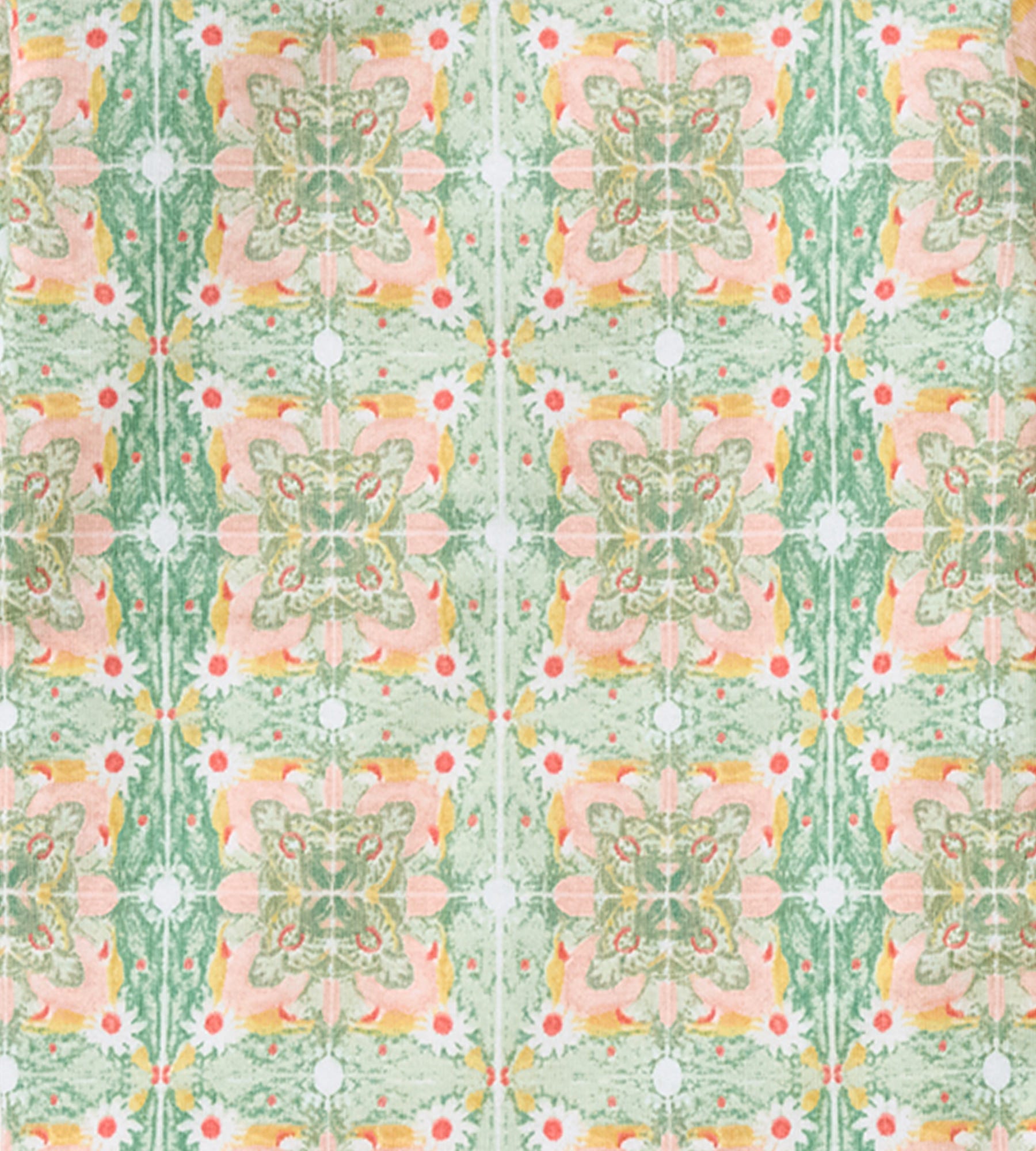 Floral Tile Organic Cotton Girl Sleeper、mySite、g9winljtr