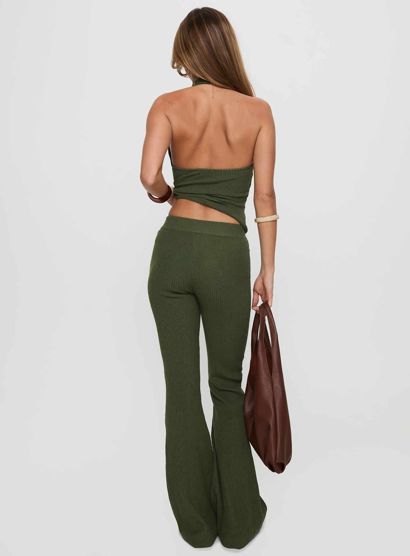 Daylight Savings Shell Detail Knit Set Olive、mySite、solidvoid