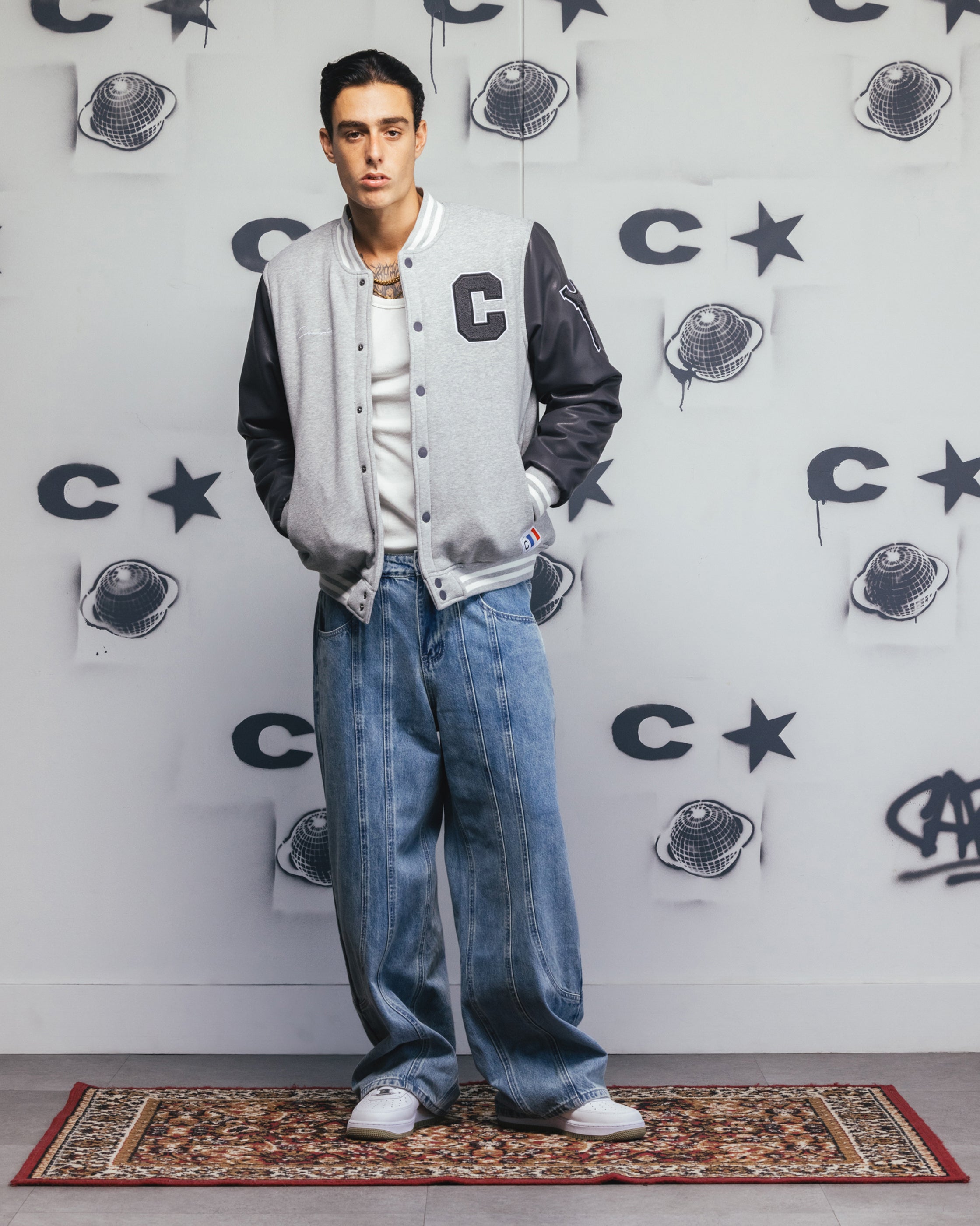 Carre MVP Varsity Jacket Grey、mySite、zt4zffjzw