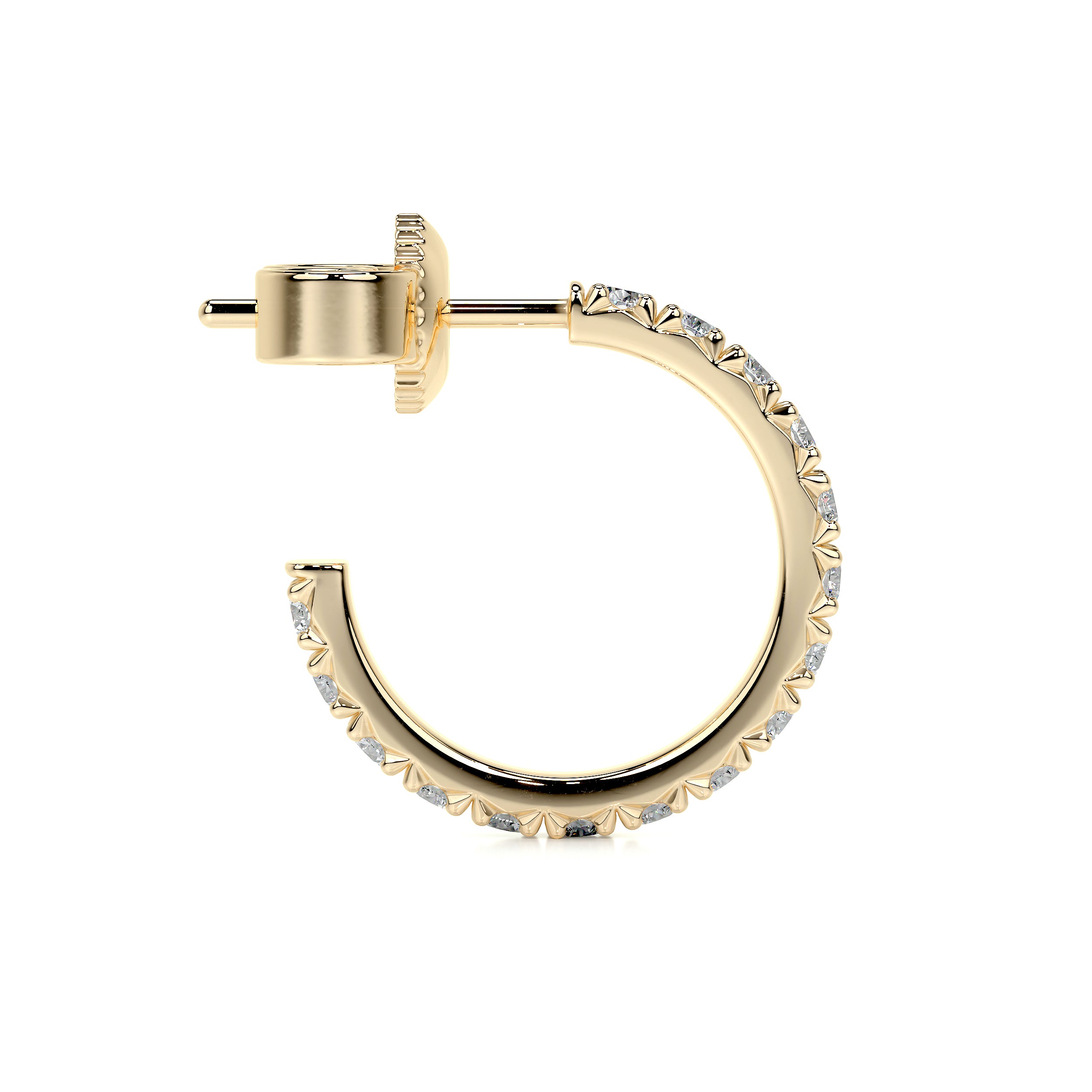 Nicole Lab Grown Diamond Earrings (2.5 Carat) -18K Yellow Gold、mySite、hinf8tx79