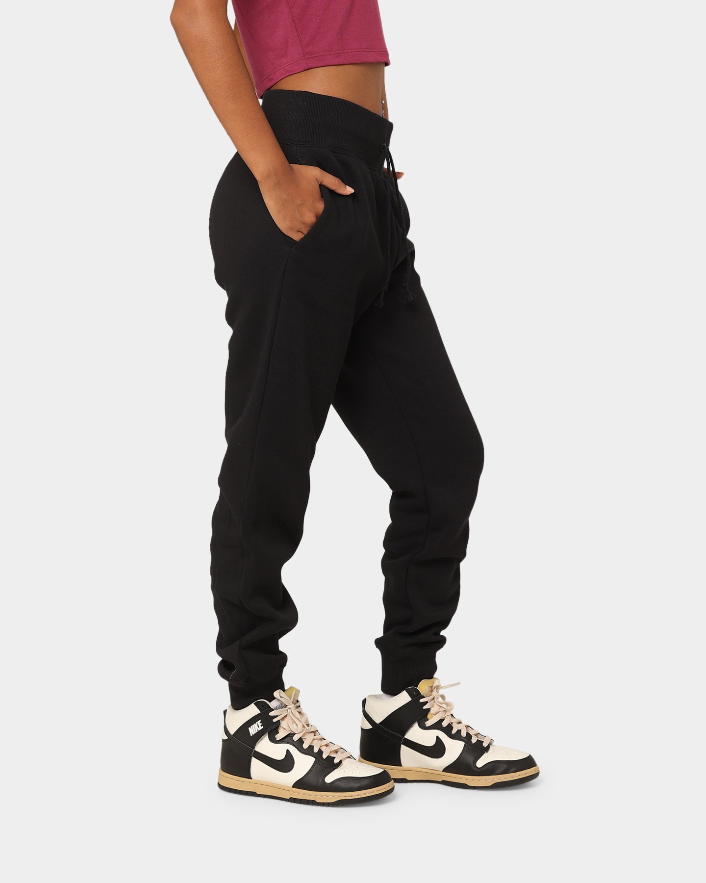 Nike Women's Nike Sportswear Phoenix Fleece High-Waisted Pants Black、mySite、zt4zffjzw
